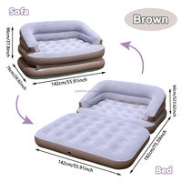 Canapé-lit gonflable Joyee, portable, durable, en PVC, canapé gonflable, matelas pliable pour une utilisation en intérieur et en extérieur