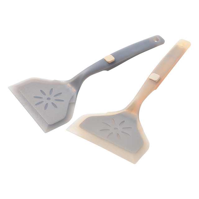 Home Kitchen Eco-Friendly Non-Stick Double-Layer Silicone Turner Spatula with Stainless Steel Interior for Baking & Pastry Tools