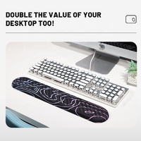 Table clavier tapis de bureau Gamer Silicone Base Pad PC mémoire mousse tapis de souris jeu tapis de souris Anime pour ordinateur portable bureau maison
