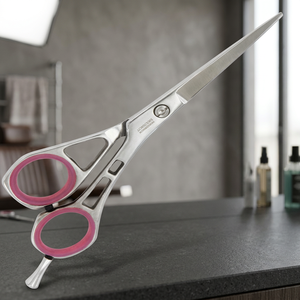 Ciseaux de coiffure professionnels en acier inoxydable, lame tranchante, 6 pouces, manche long léger, pour barbier et coiffeur - Product Image 2