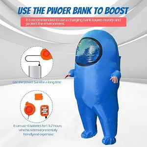 Customized <b>Astronaut</b> Enthusiasts Inflatable Funny Halloween Spacesuit <b>Costume</b> for Adults or <b>Kids</b> - Product Image 2