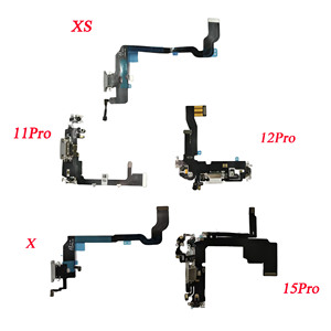 Remplacement du <span class=keywords><strong>connecteur</strong></span> <span class=keywords><strong>de</strong></span> <span class=keywords><strong>charge</strong></span> flexible pour <span class=keywords><strong>iPhone</strong></span> <span class=keywords><strong>X</strong></span> XS 11Pro 12Pro 15Pro, chargeur USB avec câble flexible pour microphone - Product Image 1