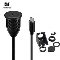 Câble d'extension USB Type-C mâle vers femelle étanche noir de 1 m pour support de voiture, prix usine abordable