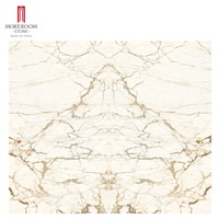 Carreaux en porcelaine Calacatta Gold 3000x1500mm, dalle en marbre fritté, briques réfractaires modernes, carreaux muraux intérieurs pour sols de villa