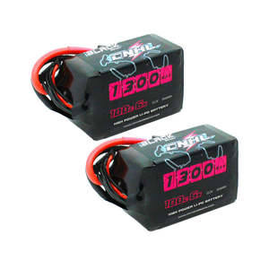 CNHL Black <b>Series</b> 1300mAh 22.2V 6S 100C Continual Lipo Battery XT60 Plug 230g Long Time Flying RC FPV Racing - Product Image 1
