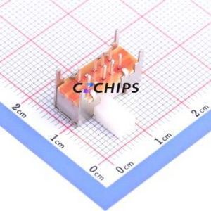 SK-23D05-G070 Slide Switch Through hole Component (THT) Switch Double Pole Three Throw Rectangle Pin Header PC Pin 16mm - Product Image 1