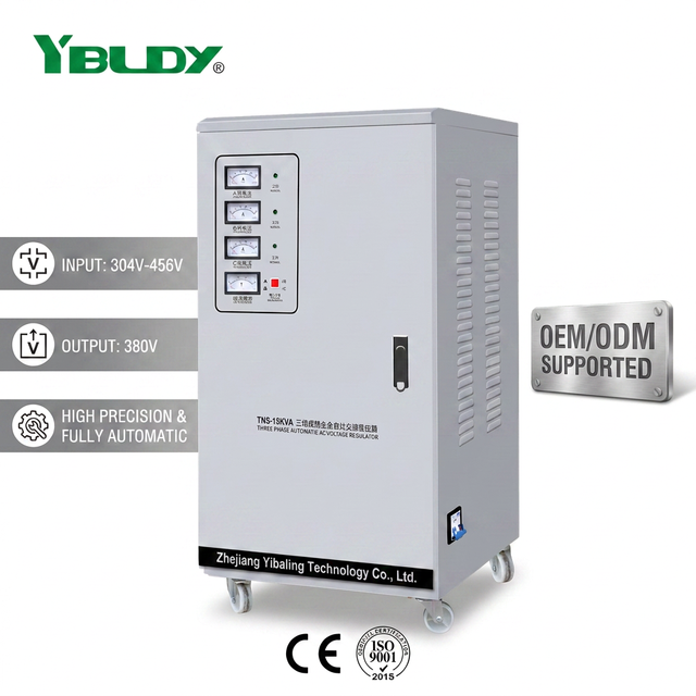 6kva 15kva  20kva  High Precision Servo Motor Ac Three-phase Automatic Industrial Automation Voltage Stabilizer Regulator OEM