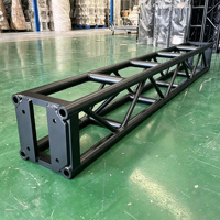 Truss Cuadrado de Aluminio Negro Thomas Bolt para Iluminación de Escenarios, Conciertos, Eventos y Exposiciones