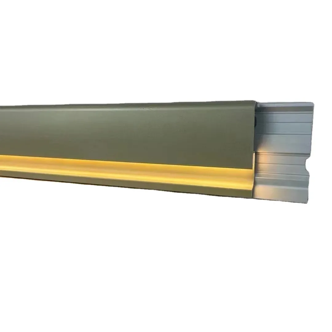 Luxury linear aluminium light skirting board with led light led light aluminum skirting board floor