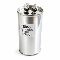 Condensateur de démarrage de moteur AC CBB65 450V 50uF 50/60Hz, condensateur à film auto-réparant pour compresseur de climatiseur, unité HVAC