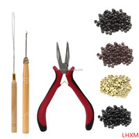 5mm * 3mm Silicone Doublé Micro Perles Silicone Doublé Micro Anneaux Liens Perles pour Extensions de Cheveux