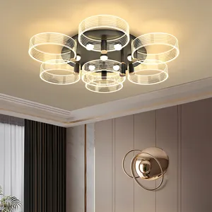 Zhongshan Professionele Luxe Decoratie Indoor Acryl Moderne Woonkamer Led Plafondlamp