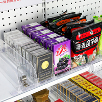 Vente flash : Organiseur de cosmétiques, de rouges à lèvres et de vernis à ongles, étagère de supermarché à largeur réglable, système de séparateur de poussoir pour cigarettes et tabac