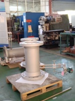 Anjun AVZ V-Cone Gas Flow Meter DN150 Badan Baja Karbon 304SS Sambungan Flens Kerucut untuk Gas Alam Udara Terkompresi Biogas DP