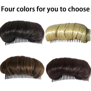 Extensiones de Cabello K-Silk P-Silk con Peinado de Peineta, Estilo Natural Marrón, Rizado y Voluminoso, para Mujer, Moño Invisible para la Frente - Product Image 3