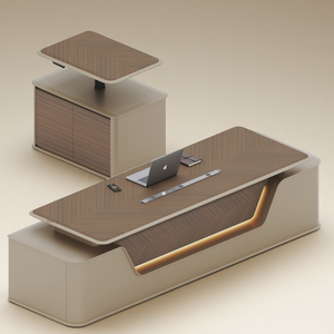 Chất lượng cao bàn điều hành thiết kế hiện đại mới nhất điện nâng Ông Chủ Bàn đồ nội thất văn phòng nâng điện bảng phụ - Product Image 5