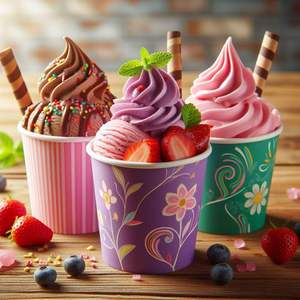 Factory Supply <b>Disposable</b> Ice Cream <b>Cup</b> 16 oz Paper Bowl for Ice Cream - Product Image 5