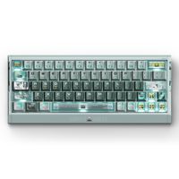 Clavier de jeu OEM ODM EV63 Ghost in the Shell, clavier filaire à effet Hall 60%, boîtier en aluminium CNC 0,001 mm RT, contrôle FPS, Cyberpunk K