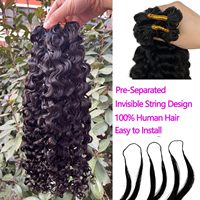 Extensions de cheveux humains Remy vierges à 100 %, ondulées, personnalisables, pour tresses, vente en gros directe d'usine, prix de gros