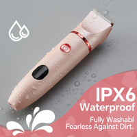 Tondeuse pour femmes Wet Dry à lames arrondies, douce, sans tiraillement, avec peignes guides, longueur réglable, étanche, rechargeable par USB, pour cheveux longs