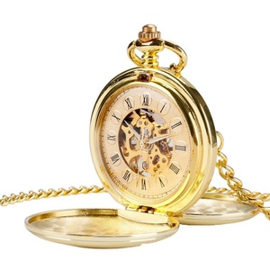 <span class=keywords><strong>Montre</strong></span> de poche mécanique vintage pour <span class=keywords><strong>homme</strong></span>, cadran squelette <span class=keywords><strong>à</strong></span> chiffres romains, double couvercle, <span class=keywords><strong>montre</strong></span> de poche dorée avec chaîne pour un usage quotidien ou un cadeau - Product Image 1