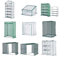 Mini serres de jardin en plastique pour serres avec cadre