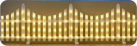 Nouvelles lampes LED rechargeables à intensité variable en plastique coloré pour clôtures extérieures/intérieures, indice de protection IP44, longueur 4 m, pour jardins, cours, décorations