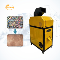 Machine de recyclage automatique de cuivre BOHAN, capacité 200-300 kg/jour, machine de broyage et de séparation de câbles en cuivre, prix