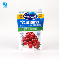 Op maat gedrukte gedroogde cranberry verpakkingen, gedroogd fruit verpakkingen, UV-geprinte staande zipzakken, gelamineerde voedselverpakkingen