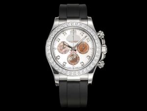 Hot Selling All Over the Internet Men's Diamond Surround Mechanical Watch Sapphire <b>Crystal</b> Limited Edition Stainless Steel Watch - Product Image 1