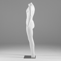 Support de présentation de mannequin invisible détachable en blanc mat 3D pour les magasins de vêtements pour hommes et femmes