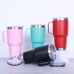 Leakproof 20oz/30oz Vacuum Insulated Travel <b>Coffee</b> Mug Vaso Termico Acero Inoxidable Stainless Steel Tumbler Cup with Handle - Product Image 1