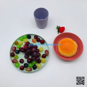 Tre Bộ Đồ Ăn Nhà Máy Dựa Trên 100% <span class=keywords><strong>Composable</strong></span> Bộ Đồ Ăn Set, Tái Sử Dụng Máy Rửa Chén An Toàn Món Ăn - Product Image 3