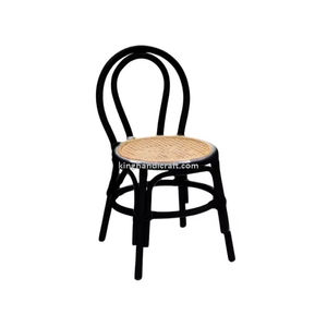 Silla de Ratán Hecha a Mano para Niños, Muebles Infantiles de Mimbre Natural, Ecológicos y Seguros para Sala de Estar y Cocina - Product Image 1