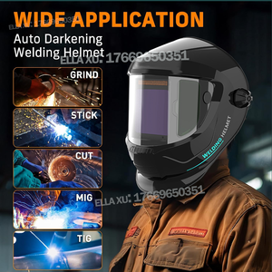 Vue large Meilleure expérience de soudage Vue 180 Masques de soudage personnalisés Protection du visage <span class=keywords><strong>Meilleur</strong></span> casque de soudage - Product Image 4