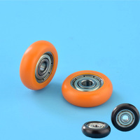 Roulettes à roulement lisses en nylon 624zz, roues à poulie 4 * 19 * 6 mm pour porte et fenêtre