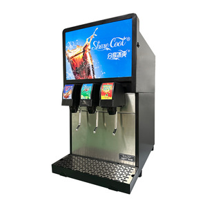 Share Cool Commercial Three Valve Cola Machine Stainless Steel Small Unit Cold <b>Drink</b> <b>Dispenser</b> For Food Service - Product Image 1