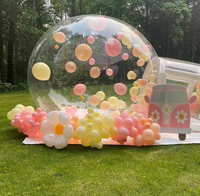 Maison d'amusement de fête gonflable pour enfants transparente maison à bulles de dôme d'igloo en cristal gonflable