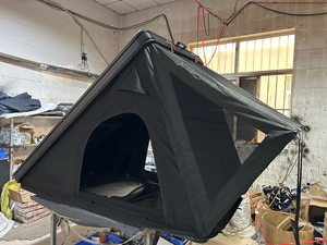 Carpa de Techo Rígida de Aluminio Ligero con Escalera, Impermeable, para Camping, Carpa Triangular de Aluminio para Techo de Auto C01 Alumi - Product Image 2