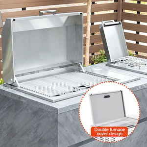 4 مبخرة من الفولاذ المقاوم للصدأ عالية الجودة مدمجة في شواء - Product Image 3