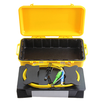 Bobina de Lanzamiento para OTDR de 500m/1KM/2KM, SM SC/UPC-SC/APC, Cable de Fibra Óptica para Pruebas OTDR, Bobina de Fibra de 2km