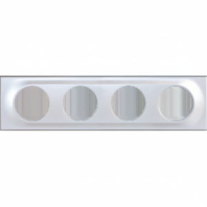 COMETE Interruptores de Pared Plateados de 4 Bandas - Product Image 1