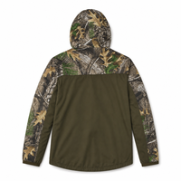 Veste à capuche camouflage pour homme, fermeture éclair intégrale, blocs de couleur, manteau camouflage d'extérieur, vêtements de chasse décontractés pour le camping, la randonnée et la pêche