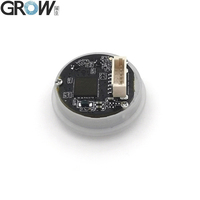 GROW GM861S USB UART Petit scanner de code-barres rond avec voyant lumineux 1D/QR/2D Module de scanner de code-barres QR