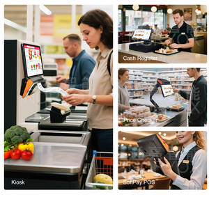 Noryox Nb11t 80 Mm Máy In Nhiệt Nhà Máy Ban Đầu 11 Inch Máy Tính Để Bàn POS Mới Máy Pos Với QR/Máy Quét Mã Vạch - Product Image 4