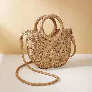 2024 Hot Sale Canvas Fashion Eco-Friendly Open Closure <b>Adjustable</b> <b>Strap</b> Women's Beach Shoulder Bag M Size J0202 - Product Image 3