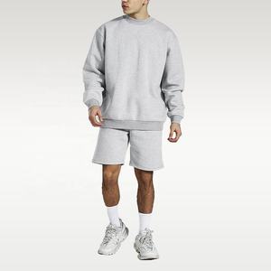 OEM design fitness long <b>sleeve</b> <b>hoodies</b> men summer <b>short</b> sets - Product Image 5