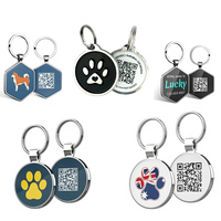 Personalisiertes Haustier-Erkennungsschild mit Smart-Tag, Individueller QR-Code, Niedliche Haustier-ID-Anhänger, Hundemarke