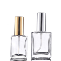 Bouteille pour parfum, flacon de 30ml, 50ml, Offre Spéciale ml, rectangle, transparent, avec capuchon de pompe en aluminium, 100 pièces