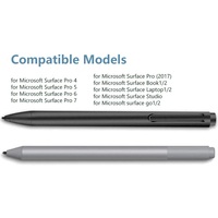 1 pièce Pointe de remplacement en plastique noir pour stylet numérique Microsoft Surface Pen Pro 4/5/6/7, pointe souple HB, recharge CE/FCC